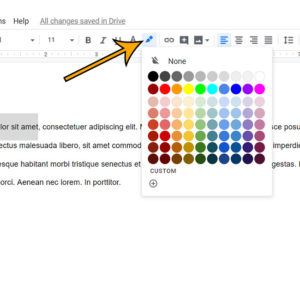 how to highlight in Google Docs