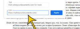 how to hyperlink in Google Docs