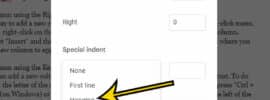 how to do a hanging indent on Google Docs