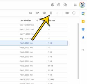 how to remove a Google Docs file